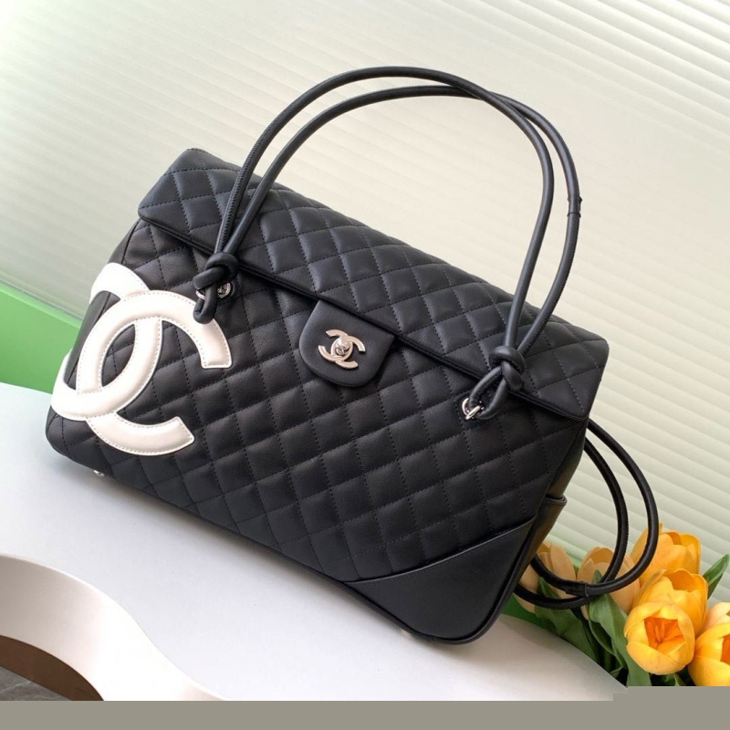 Ch*el top handle bags
